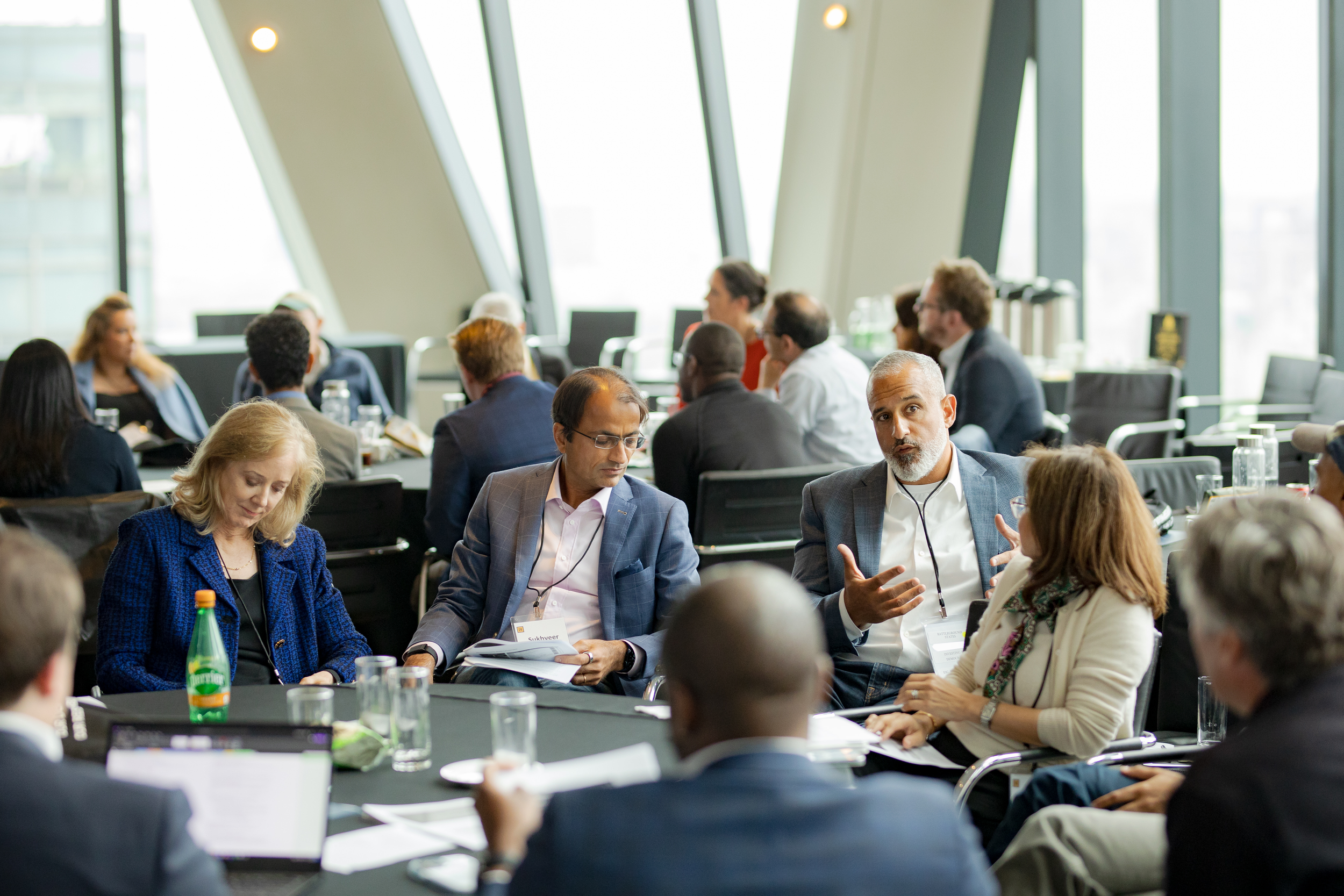 Leadership Now members and partners gathered at Hearst Tower, New York City, May 2022
